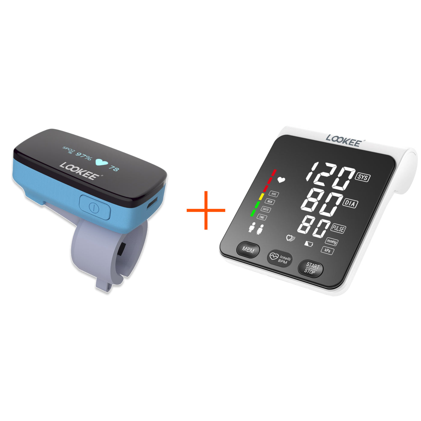 LOOKEE® Ring Sleep Oxygen Monitor with Vibration Reminder for Low O2 ...