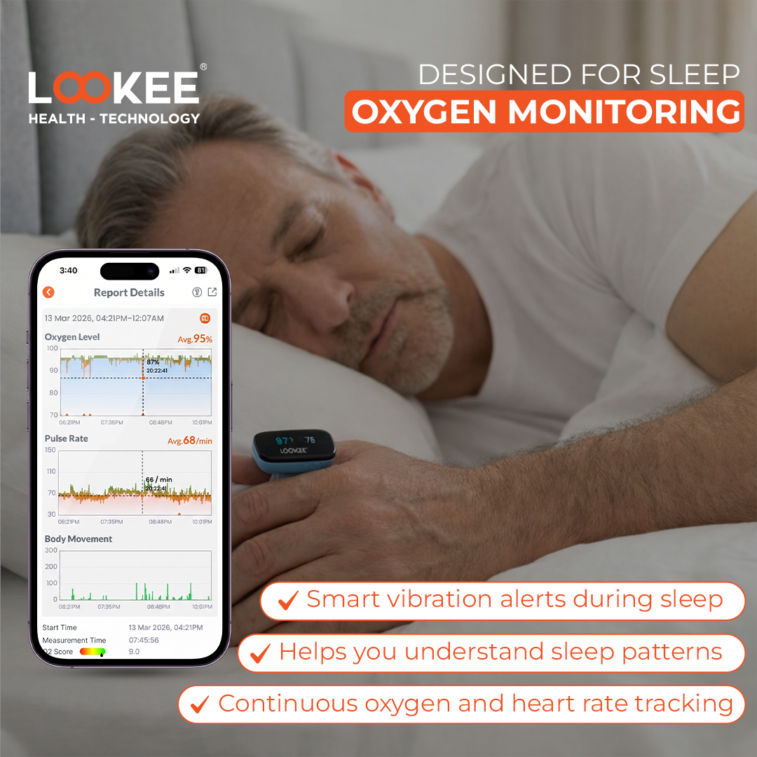 LOOKEE Ring-Pro Sleep Oxygen Monitor with PC & Mobile Apps | Vibration Reminder for Low O2 | Continuous Pulse Oximeter Tracks O2 Level & Heart Rate LOOKEE Ring-Pro Sleep Oxygen Monitor with PC & Mobile Apps | Vibration Reminder for Low O2 | Continuous Pulse Oximeter Tracks O2 Level & Heart Rate