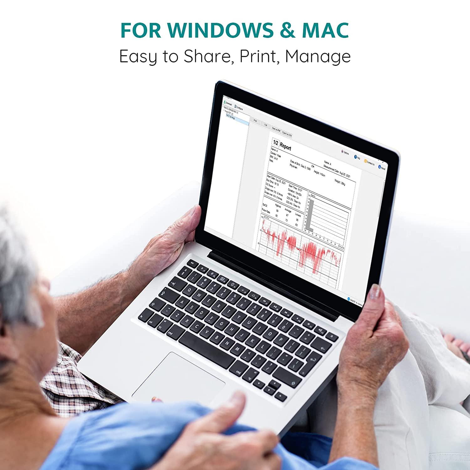 LOOKEE® Sleep Oxygen Monitors | Overnight Pulse Oximeter Track CPAP ...