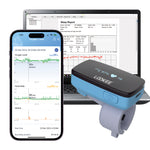 LOOKEE® Ring-Pro Sleep Oxygen Monitor with PC & Mobile Apps | Vibration Reminder for Low O2 | Continuous Pulse Oximeter Tracks O2 Level & Heart Rate