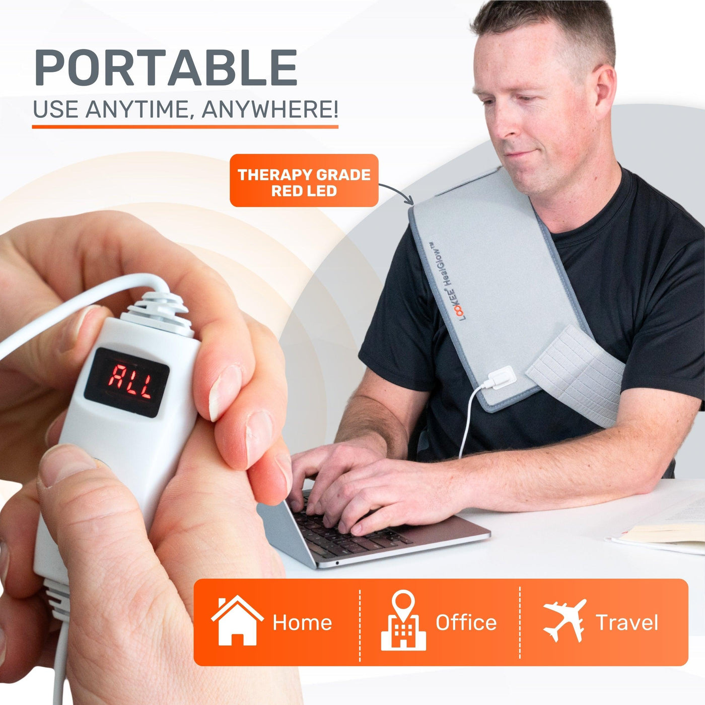 LOOKEE® HealGlow™ Pro Red light therapy belt for back pain