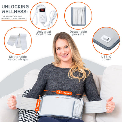 LOOKEE® HealGlow™ Pro Red light therapy wrap for muscle recovery and pain relief