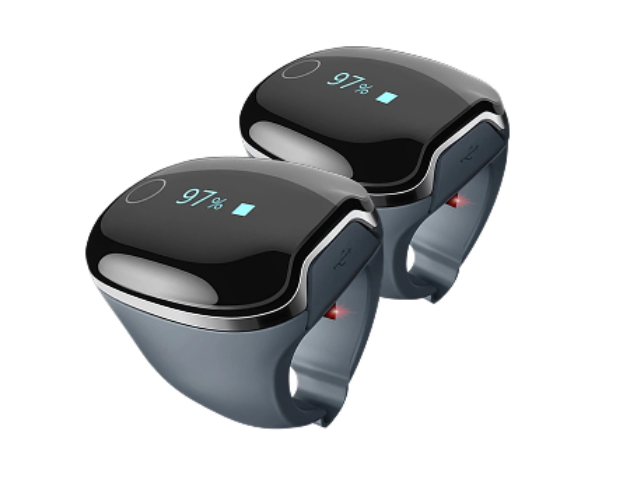 LOOKEE O2Ring Sleep Oxygen Monitor 2-Unit Bundle – Continuous Oxygen & Heart Rate Tracking