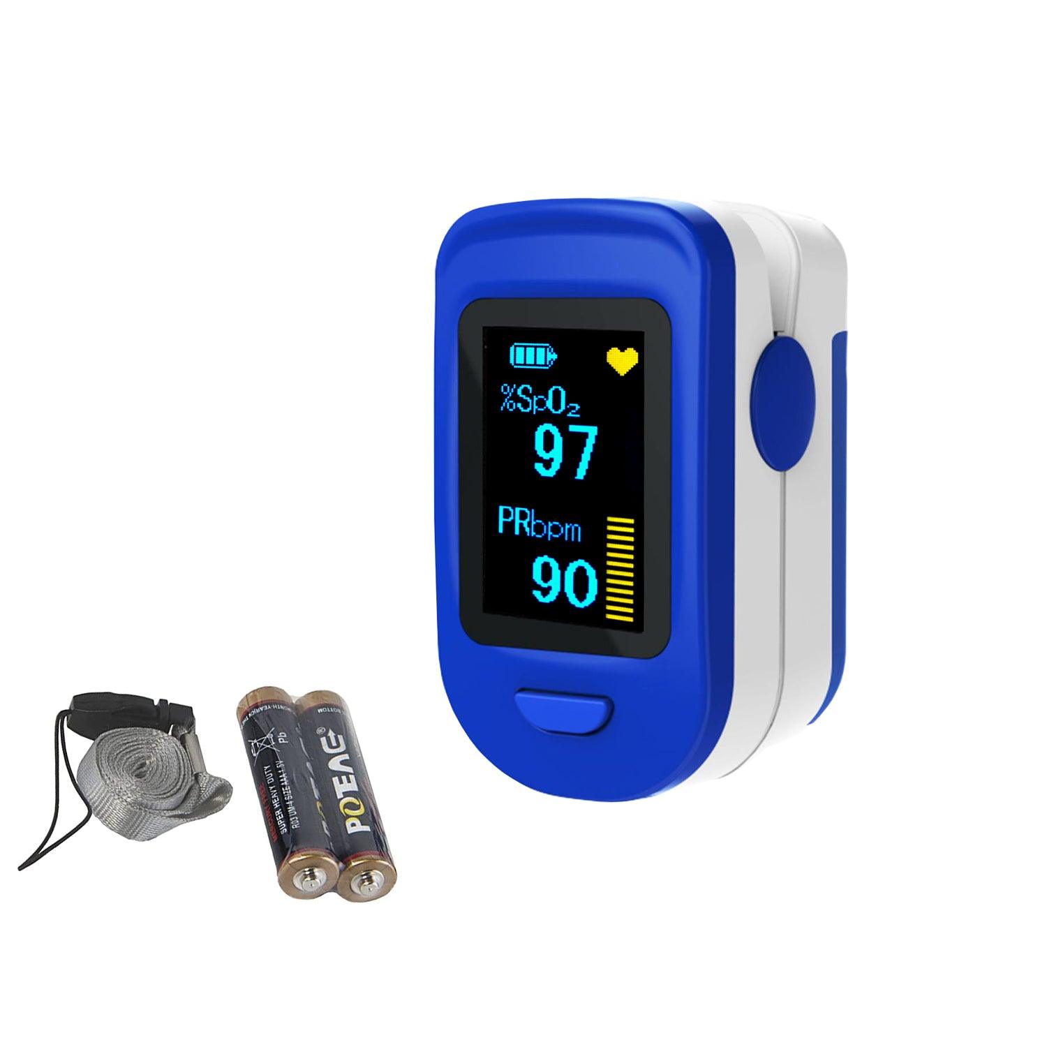 LOOKEE® Deluxe Fingertip Pulse Oximeter with Plethysmograph | Blood ...