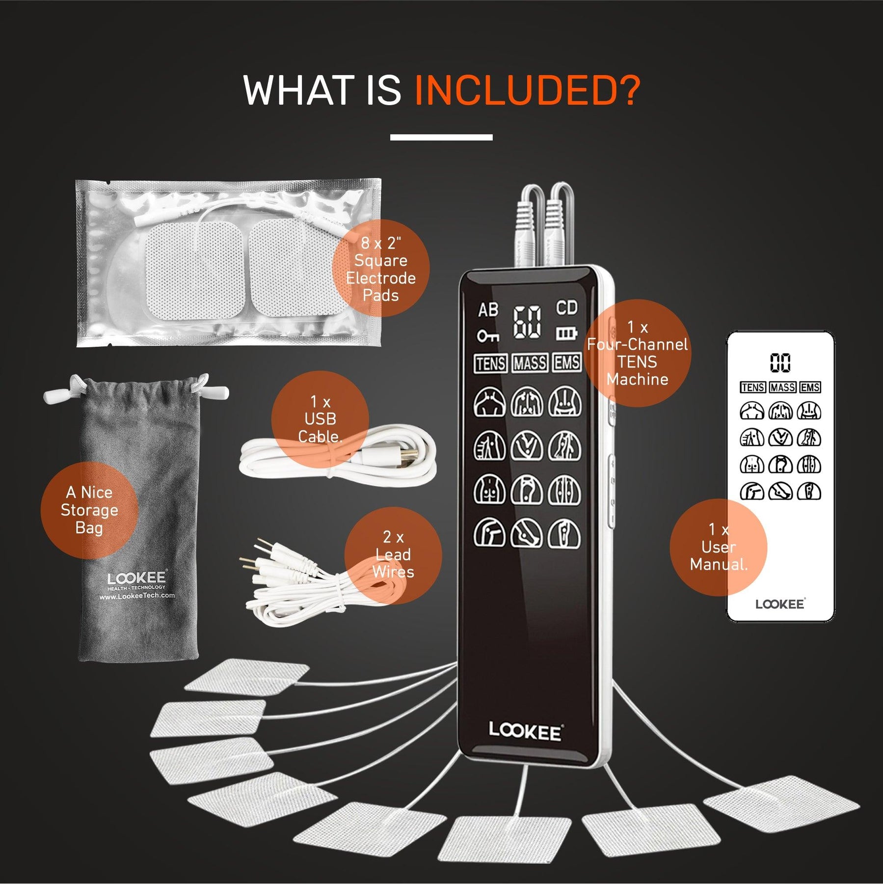 TAMTEC SPORT 4 - Combo TENS EMS Unit - Electric Muscle Stimulator