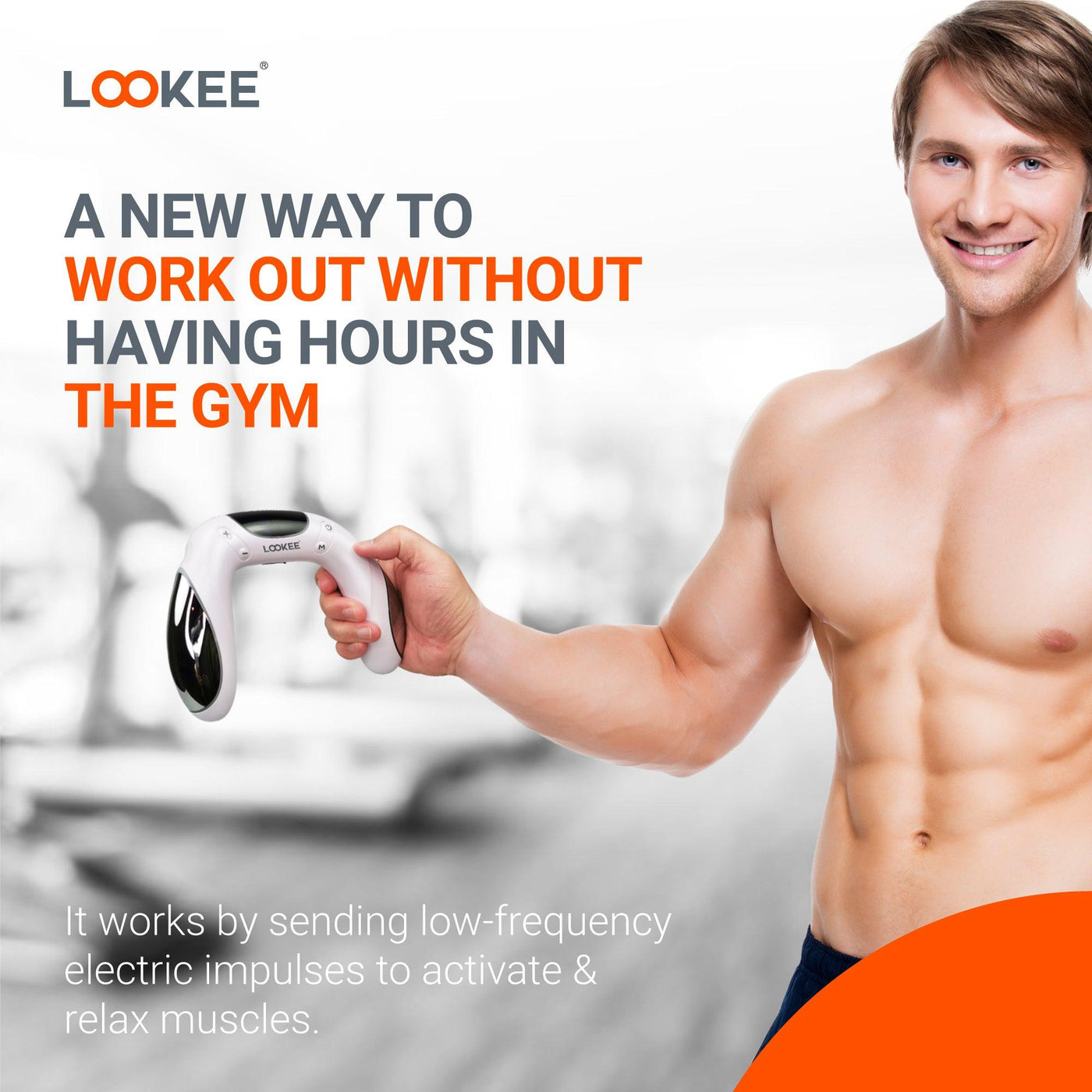 LOOKEE® A8 Electric Muscle Stimulator Trainer Machine for Arms and Hands