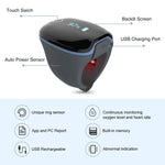 LOOKEE® O2Ring Continuous Ring Oximeter | Overnight Track Oxygen Level & Heart Rate with Vibration Alert on Finger