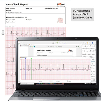 LOOKEE® home cardiac monitor with real-time EKG analysis
