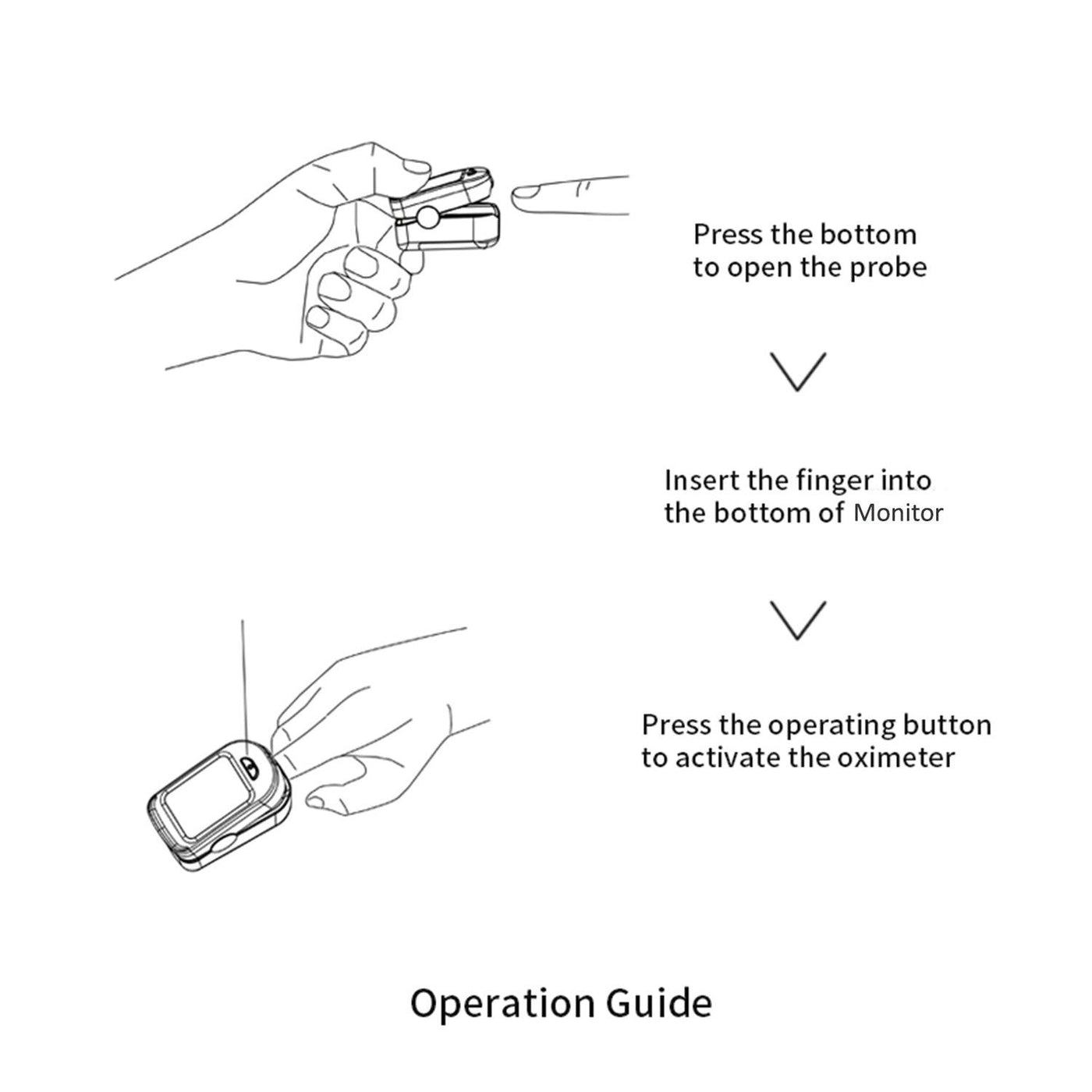 LOOKEE® Fingertip Pulse Oximeter with Plethysmograph